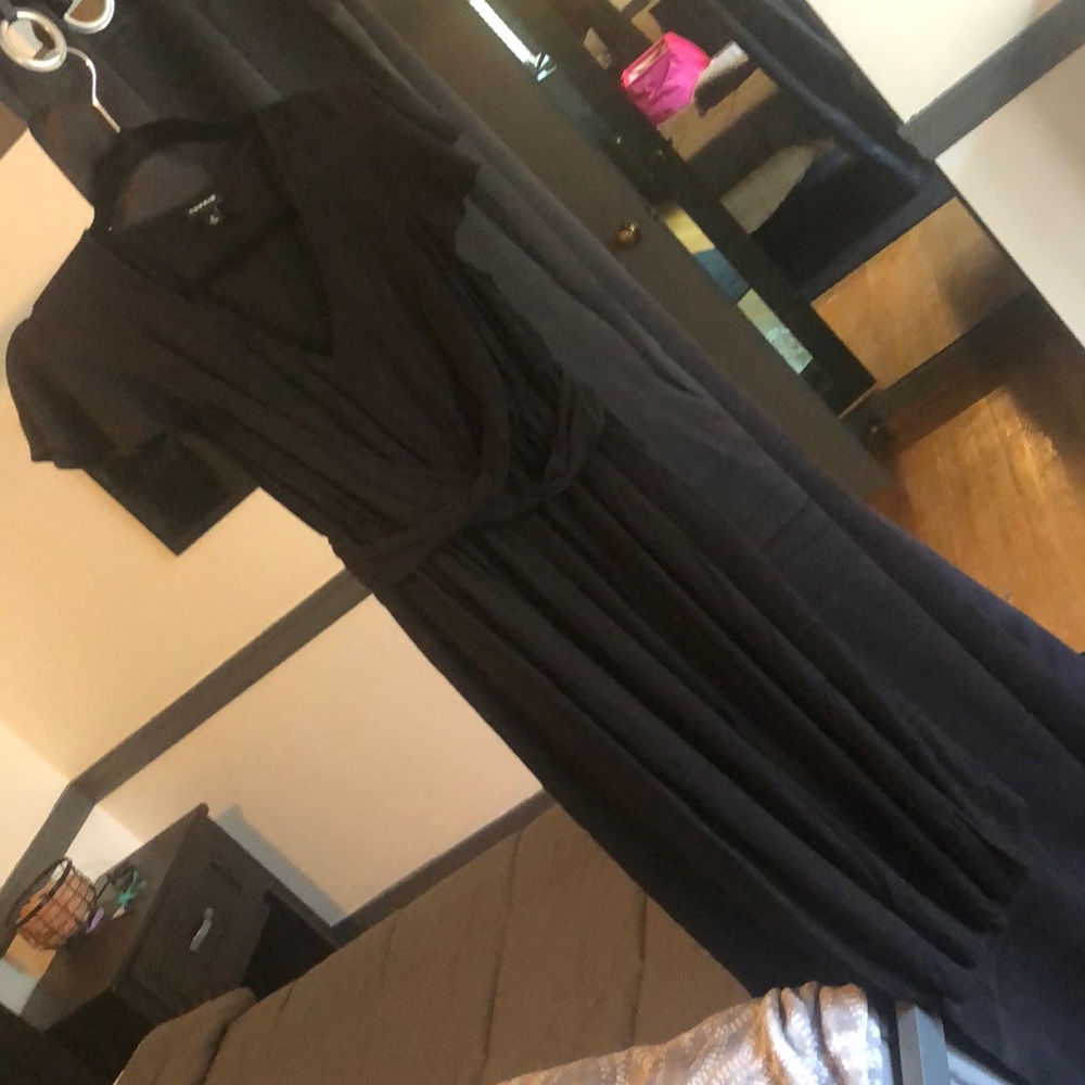 Black tea length dress
